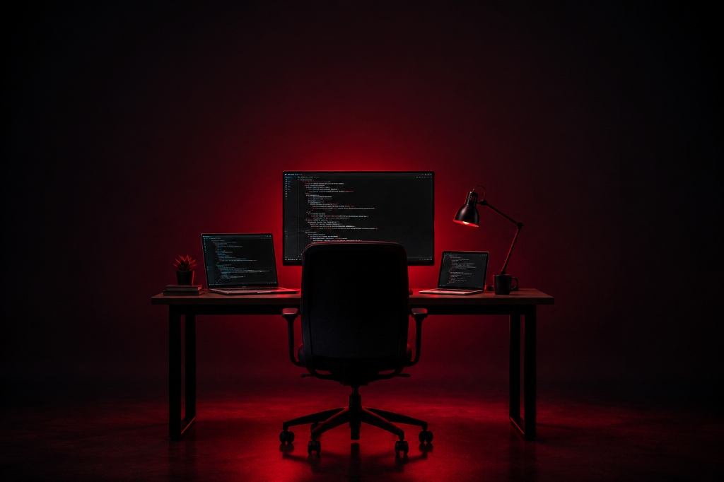 Sujith Balan - Professional Developer Desk Workspace Setup